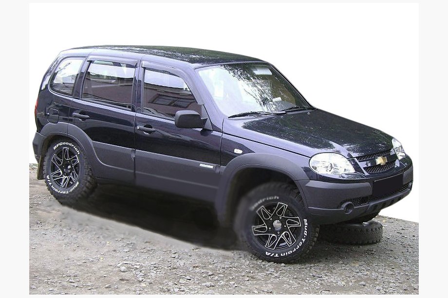 Chevrolet Niva 1998-2020 Windabweiser (4 Stk, SIM) Image