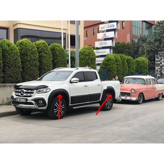 Radlaufverbreiterungen (grundiert zum Lackieren) Mercedes X class 2017-2020 Foto 1
