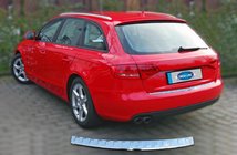 Audi A4 B8 2007-2015 Heckstoßstangenabdeckung OmsaLine (AVANT, Edelstahl) Foto 2