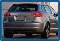 Audi A3 2012-2020 Kofferraumleiste Edelstahl Carmos - Türkischer Edelstahl Foto 2