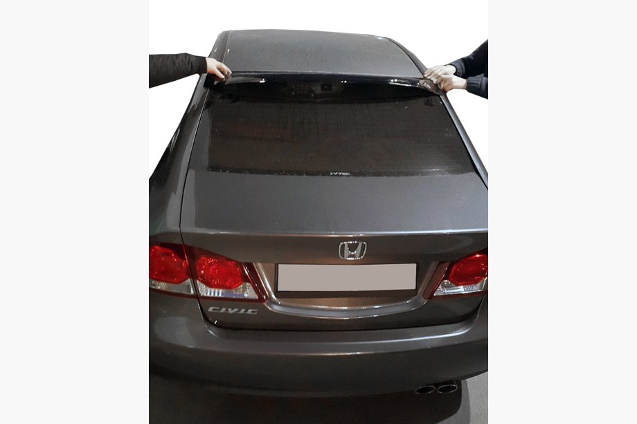 Honda Civic Sedan VIII 2006-2011 Heckscheibenspoiler (schwarz, ABS) Image