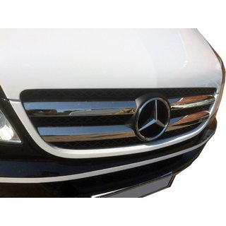 Chrom Kühlergrill Blenden (2006-2013, Edelstahl) Mercedes Sprinter W906 2006–2018 Foto 3