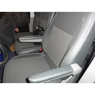 Autositzbezüge (Kunstleder und Stoff, Premium) Volkswagen T5 Caravelle 2004-2010 Foto 3