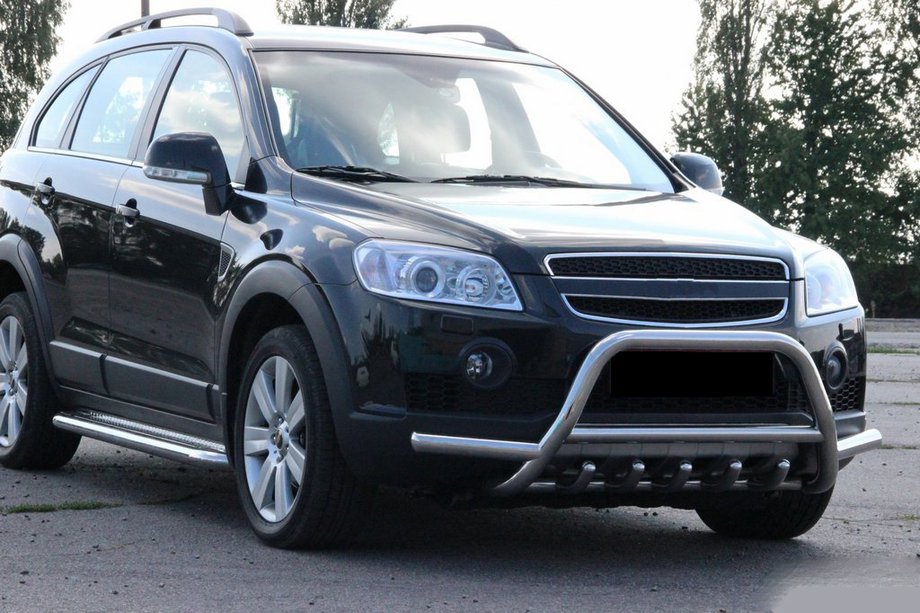 Chevrolet Captiva 2006-2019 Frontbügel WT003-Plus (Edelstahl) Foto 3