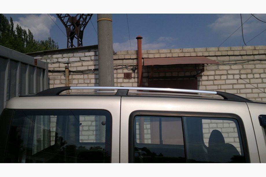 Fiat Doblo I 2005-2010 Dachreling Chrom Standardbasis, Kunststofffüße Foto 12