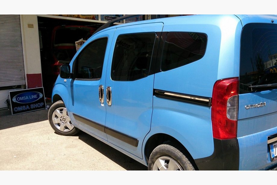 Fiat Fiorino/Qubo 2008-2024 Edelstahl Zierleisten für Schiebetüren (2 Stk) Carmos - Türkischer Edelstahl Foto 2