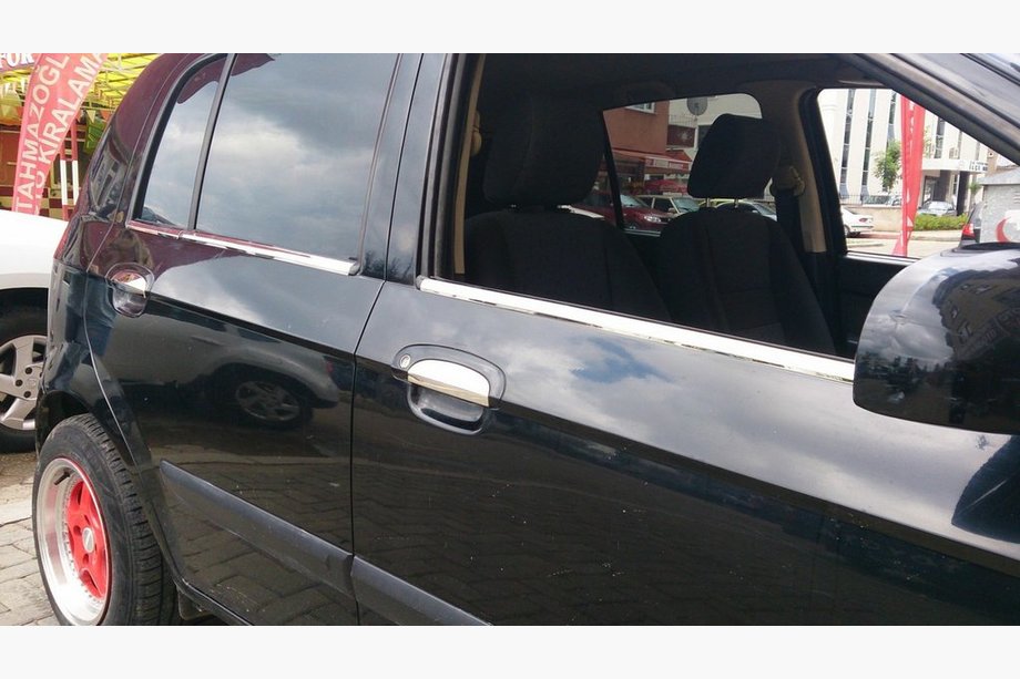 Hyundai Getz 2002- Fensterzierleisten Edelstahl außen (6-tlg.) Carmos - Türkischer Edelstahl Foto 1