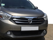 Dacia Lodgy 2012-2022 Chrom Kühlergrill Abdeckungen (4 Stk, Edelstahl) Foto 1