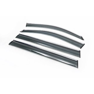 Windabweiser mit Chromleiste (4 Stk, HIC) Mercedes GL/GLS сlass X166 2012-2019 Foto 1