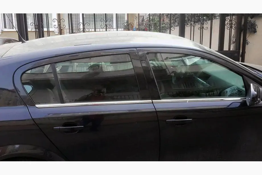 Opel Astra H 2004-2013 Fensterrahmen Zierleisten Edelstahl Hatchback, Carmos - Türkischer Stahl Foto 4