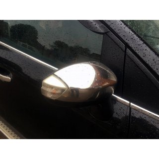 Spiegelabdeckungen (2 Stk, Edelstahl)