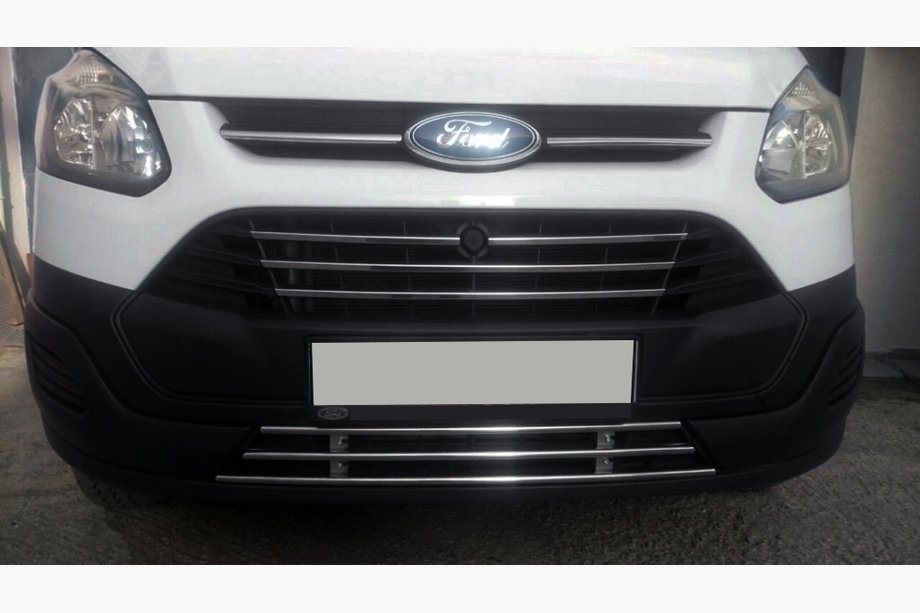 Ford Custom 2013-2022 Untere durchgehende Kühlergrill 2013-2018 (Edelstahl) Image