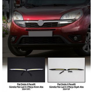 Tagfahrleuchten Chrom (2014↗, LED) Fiat Doblo II 2010-2022 Foto 3