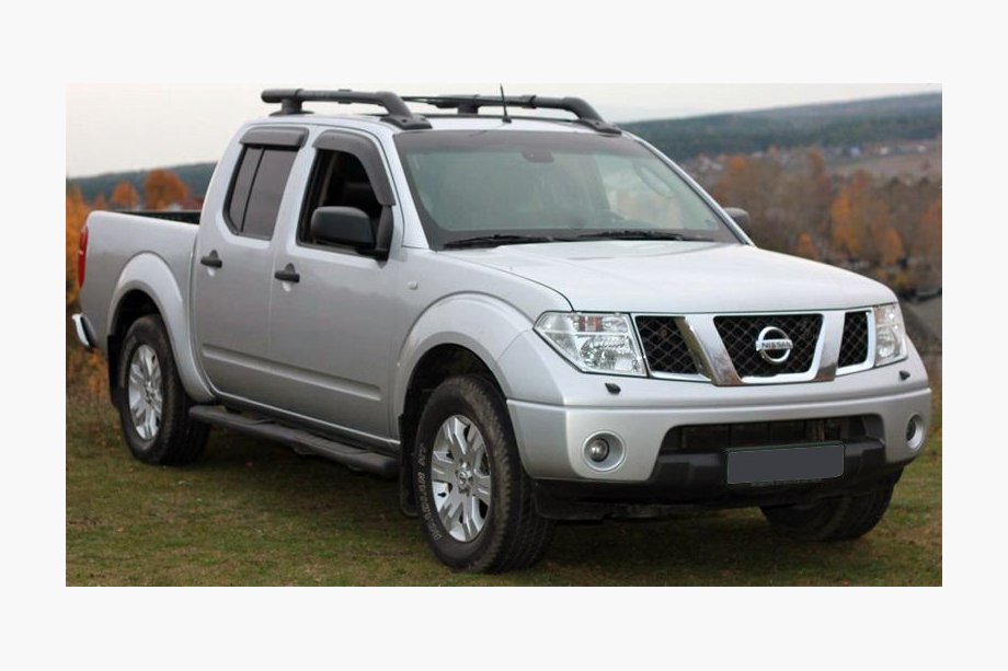 Nissan Navara 2006-2015 Windabweiser (4 Stk, Niken) Foto 1