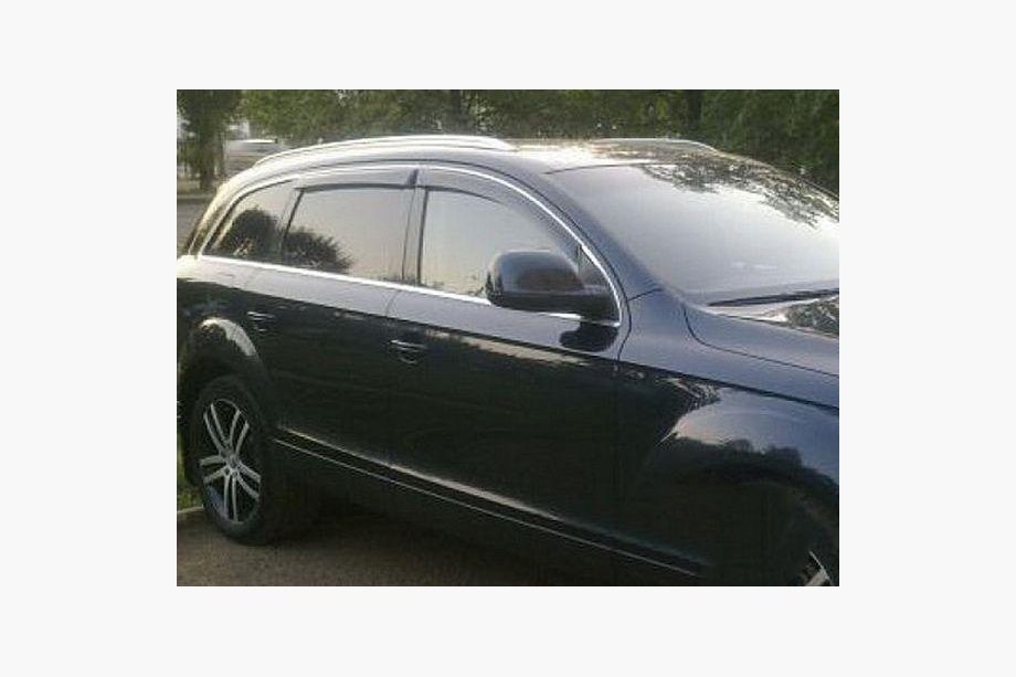 Audi Q7 2005-2015 Windabweiser mit Chromleisten (4 Stk, HIC) Foto 5