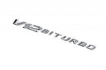 Mercedes E-class coupe C238 2016-2024 Emblem V12 Biturbo Chrom Foto 1