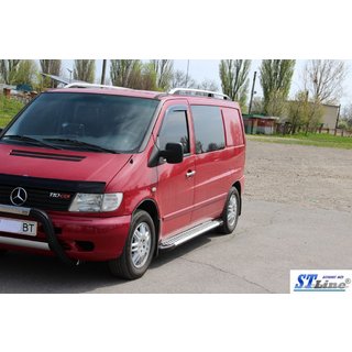 Trittbretter Allmond Grey (2 Stk., Alu) Mercedes Vito W638 1996-2003 Foto 2
