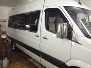Mercedes Sprinter W906 2006–2018 Komplette Fensterumrandung Long / ExtraLong (Edelstahl) Foto 2