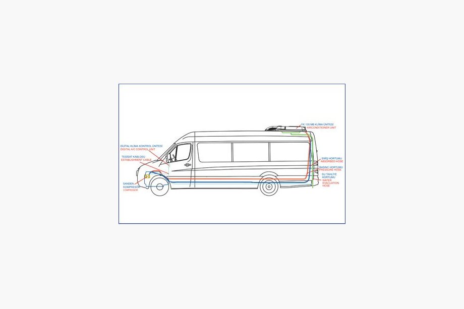 Opel Movano 2010-2021 Dachklimaanlage 13.5 kW (Monoblock) Foto 2