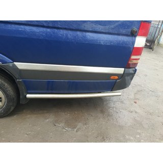 Seitliche Rohre hinter dem Hinterrad (2 Stk., Edelstahl) Volkswagen Crafter 2006-2016 Foto 2