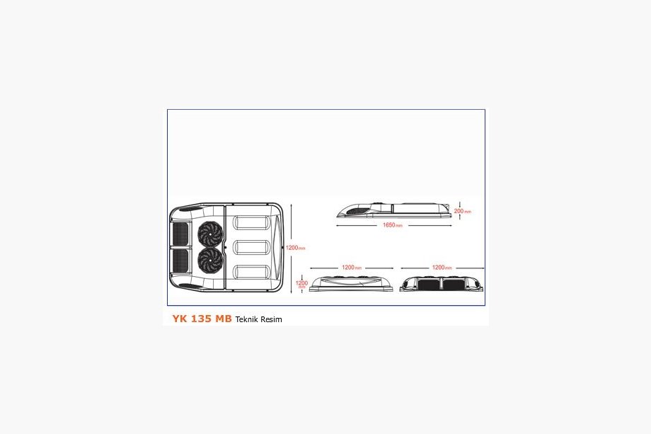 Opel Movano 2010-2021 Dachklimaanlage 13.5 kW (Monoblock) Foto 3