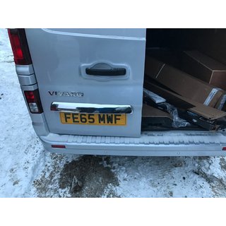 Chromleiste über dem Kennzeichen (Edelstahl) Opel Vivaro 2015-2019 Foto 3