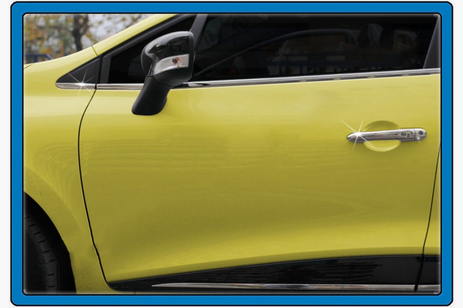 Renault Clio IV 2012-2019 Chrom Türgriffblenden HB (4Stk, Edelstahl) OmsaLine - Italienischer Edelstahl Foto 2