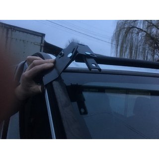 Frontscheibenblende (schwarz glanz, 5mm) Renault Trafic 2001–2015 Foto 4