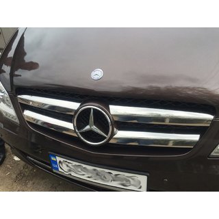 Chrom Kühlergrill Blenden (2006-2013, Edelstahl) Mercedes Sprinter W906 2006–2018 Foto 4