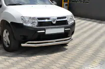 Dacia Duster 2008-2018 Frontschutzbügel ST017 (Edelstahl) Foto 1