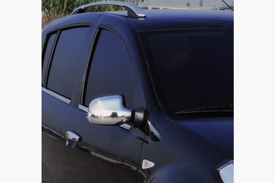 Renault Logan MCV 2013-2022 Spiegelabdeckungen (2 Stk, Edelstahl) Image