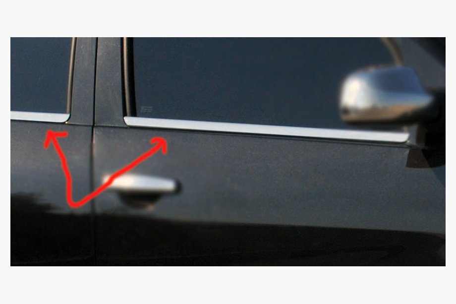 Renault Sandero 2007-2013 Fensterzierleisten außen Edelstahl (4 Stk.) Carmos - Türkischer Edelstahl Foto 4