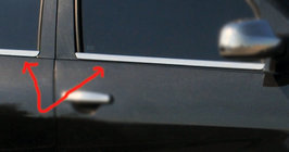 Renault Sandero 2007-2013 Fensterzierleisten außen Edelstahl (4 Stk.) OmsaLine - Italienischer Edelstahl Foto 4