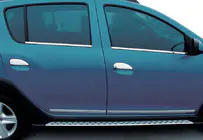 Renault Logan II 2013-2022 Chrom Türgriffblenden (4 Stk., Edelstahl) Foto 1
