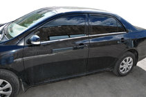 Toyota Corolla 2007-2013 Fensterzierleisten außen Edelstahl (4 Stk) Carmos - Türkischer Edelstahl Foto 1