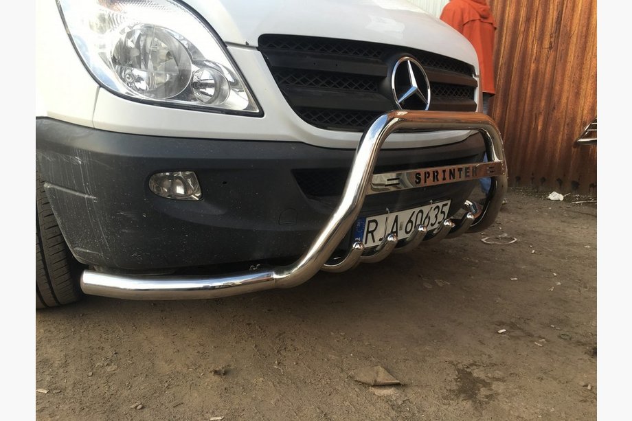 Mercedes Sprinter W906 2006–2018 Frontbügel WT003-Plus (Edelstahl) Foto 5