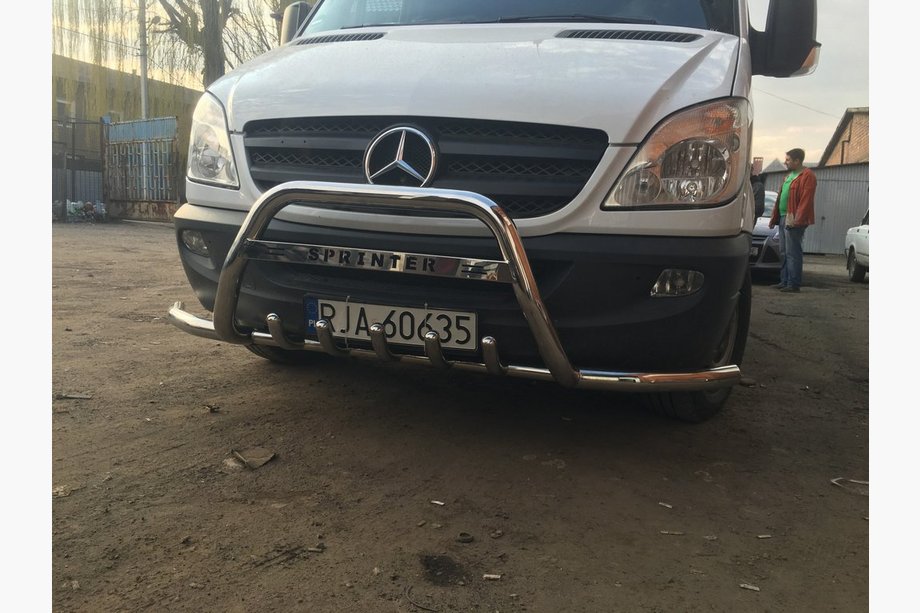Mercedes Sprinter W906 2006–2018 Frontbügel WT003-Plus (Edelstahl) Foto 6