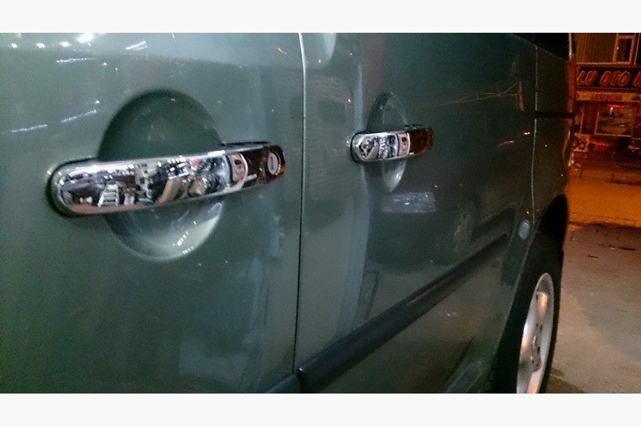 Volkswagen Caddy 2010-2015 Edelstahl Türgriffblenden 4 Stück. OmsaLine - Italienischer Edelstahl Foto 5