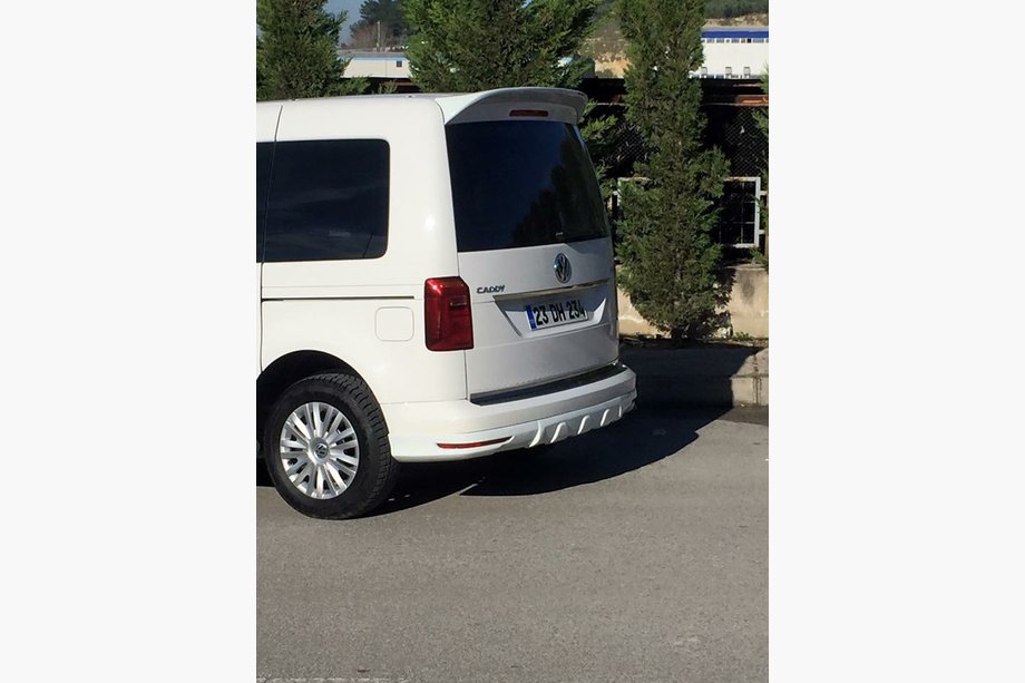 Volkswagen Caddy 2015-2020 Heckstoßstangenabdeckung (grundiert zum Lackieren) Foto 3