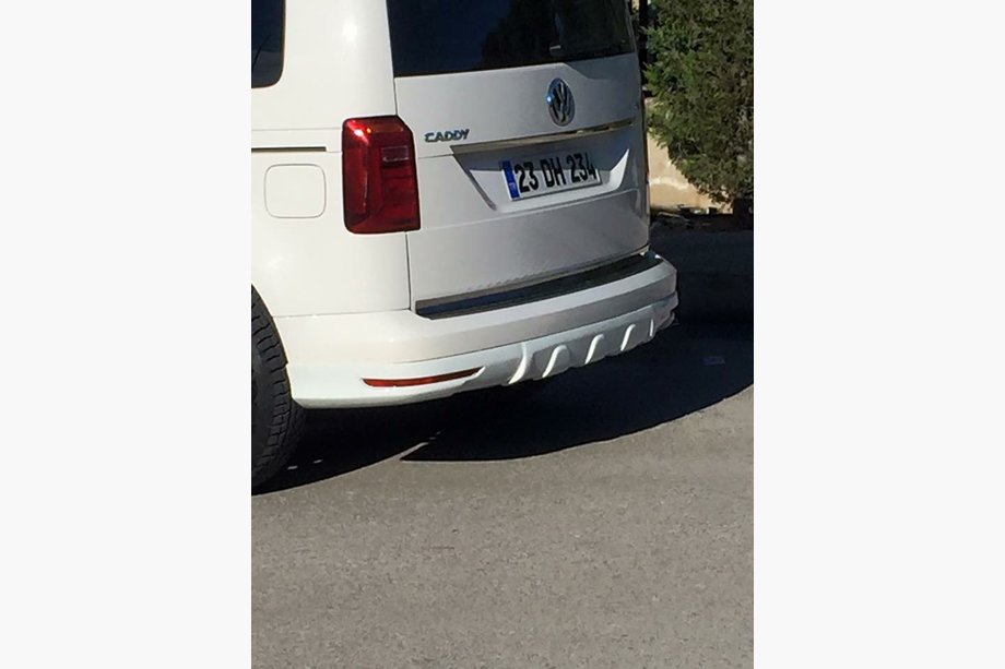 Volkswagen Caddy 2015-2020 Heckstoßstangenabdeckung (grundiert zum Lackieren) Foto 2