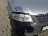 Volkswagen Caddy 2004-2010 Scheinwerferblenden (schwarz) Schwarz Glanz Foto 5