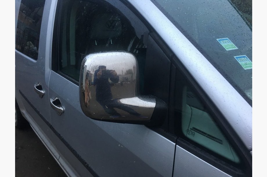 Volkswagen Caddy 2015-2020 Spiegelabdeckungen Variante 1 (2 Stk) Chrom Kunststoff Foto 4
