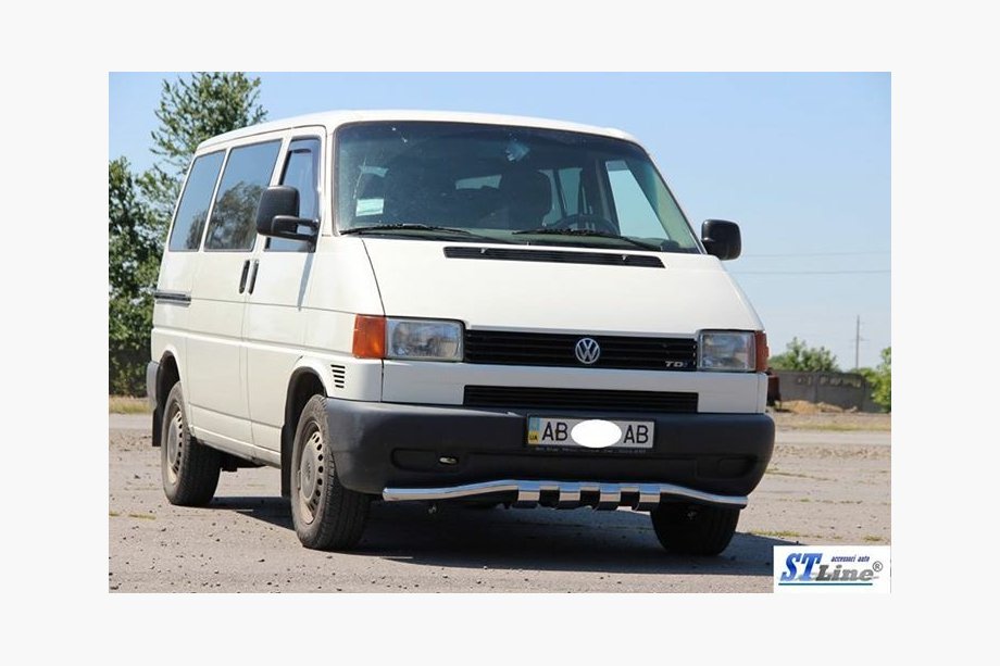 Volkswagen T4 Caravelle/Multivan 1990–2003 Frontschutzbügel mit Grill ST010 (Edelstahl) Foto 4