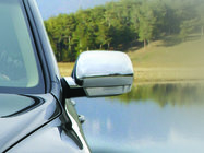 Volkswagen Touareg 2002–2010 Spiegelabdeckungen 2003-2007 (2 Stk., Edelstahl) Carmos - Türkischer Edelstahl Foto 2