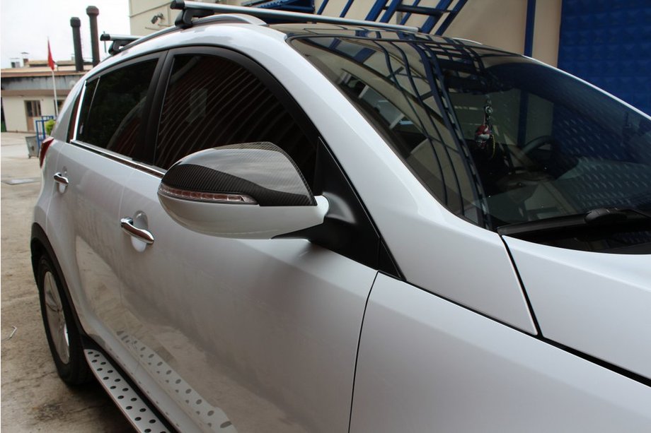 Kia Sportage 2010-2015 Spiegelabdeckungen (2 Stk., Carbon) Foto 1
