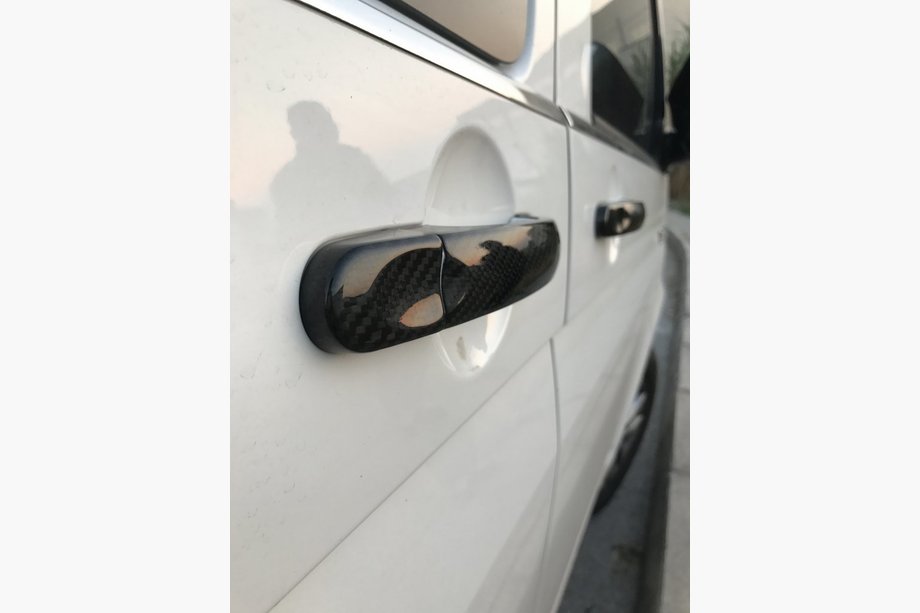 Volkswagen T5 Transporter 2003-2010 Griffabdeckungen (Echtcarbon) 4 Türgriffe Foto 2