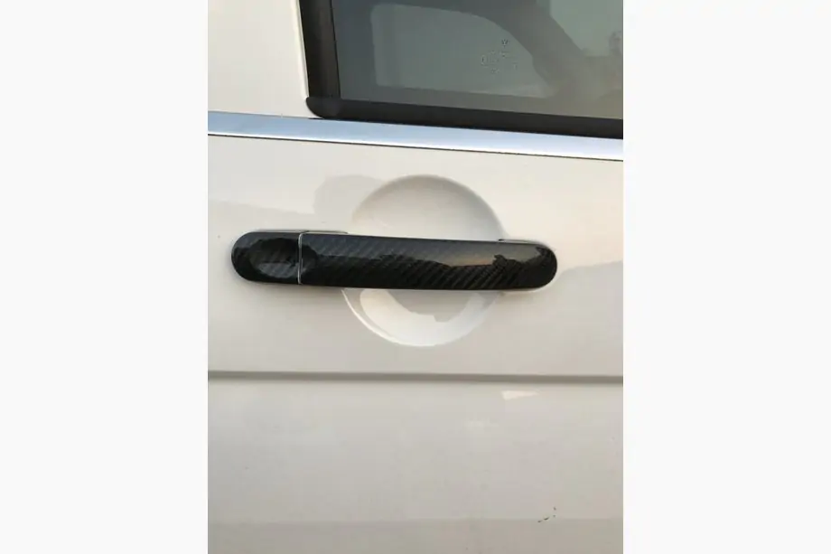 Volkswagen T5 2010-2015 Griffabdeckungen (Echtcarbon) 3 Griffe Foto 1