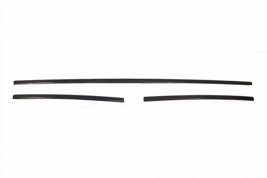 Volkswagen T6 2015-2024 Kühlergrill Blenden Stoßstange 2015-2019 (3 Stk, Carbon) Foto 2