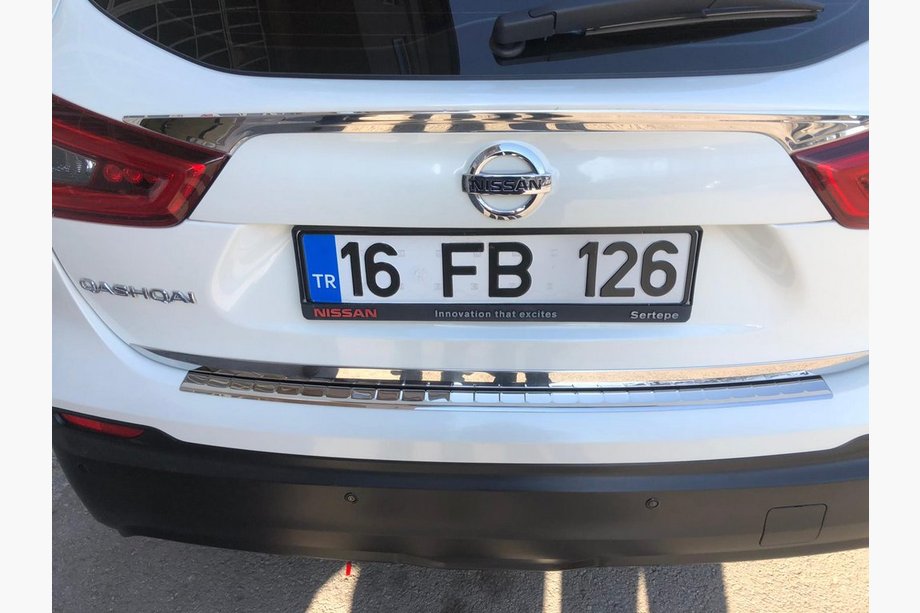 Nissan Qashqai 2014-2021 Heckstoßstangenschutz Carmos (2017-2021, Edelstahl) Foto 3