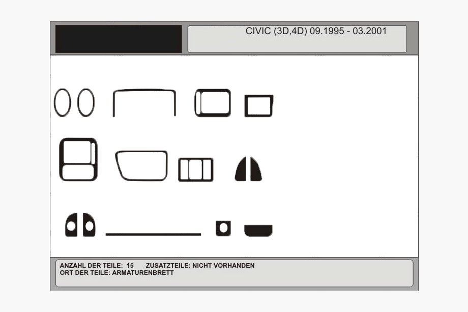 Honda Civic 1995-2001 ANGEBOT! Armaturenbrett Blenden in Holzoptik Foto 1